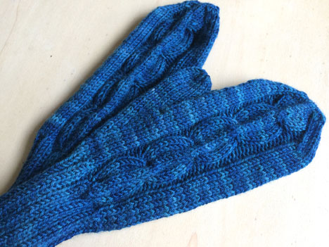 Cuffed Links Mittens - Click Image to Close