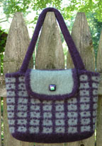 Dot in Box Felted Bag - Click Image to Close