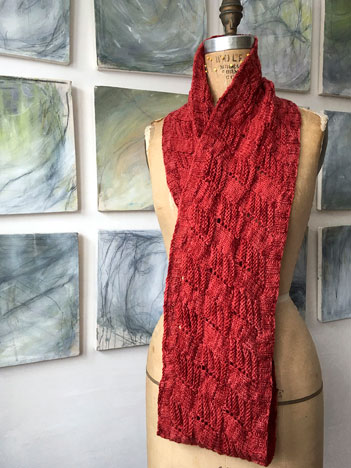 Snow Flies Striped Cowl/Scarf Kit - Click Image to Close