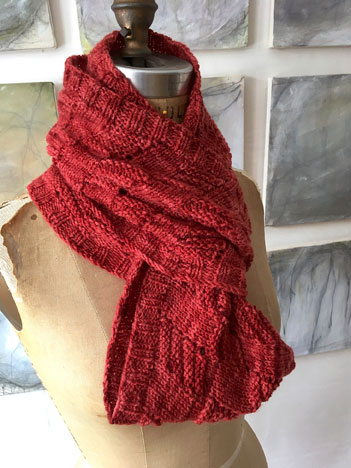 Snow Flies Striped Cowl/Scarf Kit - Click Image to Close