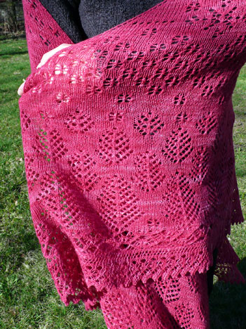 Whispering Pines Triangle Shawl - Click Image to Close