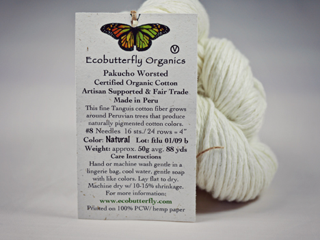 Pakucho Worsted Cotton "Natural" - Click Image to Close