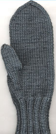 Two-Needle Mittens-Adult - Click Image to Close