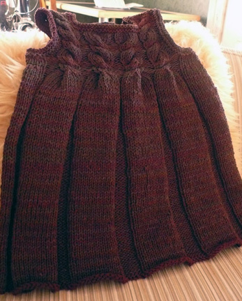Child’s Cabled Dress - Click Image to Close