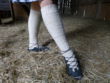 Hornpipe Gansey Sock - Click Image to Close