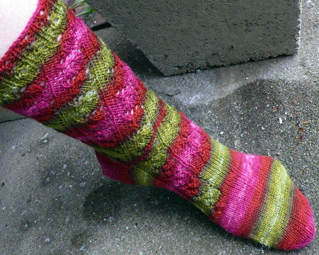 Merlot Vine Sock - Click Image to Close