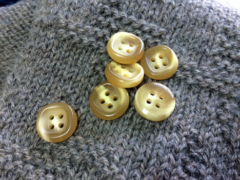 Yellow Bone Buttons - Click Image to Close