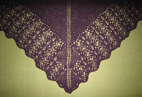 Simple Shawl Knitting Pattern - Click Image to Close