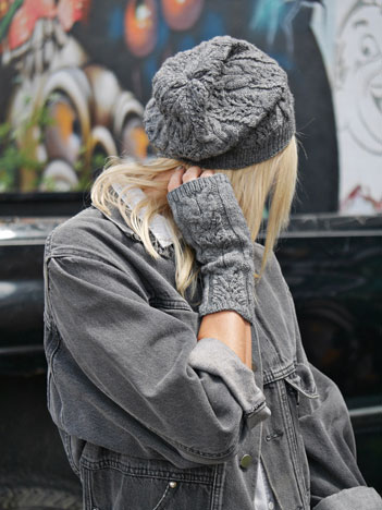 Wheaten Cap and Mitts - Click Image to Close