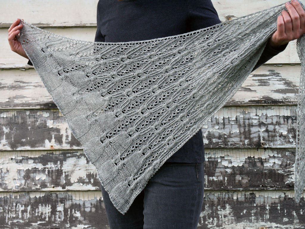 ...(but not too), wedge-shaped shawl is such a great add-on piece for any s...